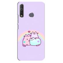 Чохол на ТЕКНО Кам0н 12 Аір СС6 з Котиками (VPrint) (Радужний котик)