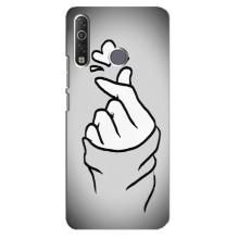 Чохол з принтом для TECNO Camon 12 Air CC6 (AlphaPrint - Знак сердечка)