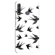 Чехол с птицами на TECNO Camon 12 Air CC6 (VPrint) (Ласточки)