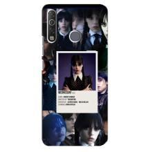 Чехлы Венсдей на TECNO Camon 12 Air CC6 Уэнсдей (AlphaPrint) (коллаж Уэнздей)
