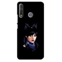 Чехлы Венсдей на TECNO Camon 12 Air CC6 Уэнсдей (AlphaPrint) (серьезная Уэнздей)