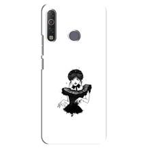 Чехлы Венсдей на TECNO Camon 12 Air CC6 Уэнсдей (AlphaPrint) (танец Уэнздей)