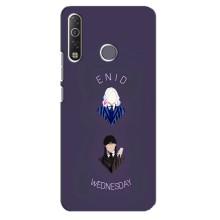 Чехлы Венсдей на TECNO Camon 12 Air CC6 Уэнсдей (AlphaPrint) (Уэнздей и подруга)
