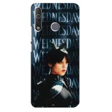 Чехлы Венсдей на TECNO Camon 12 Air CC6 Уэнсдей (AlphaPrint) (Уэнздей кошка)