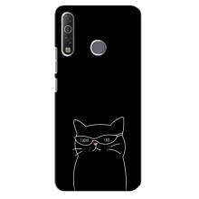 Чехол с рисунком кот на TECNO Camon 12 Air CC6 – Равнодушный кот