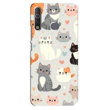 Чехол с рисунком кот на TECNO Camon 12 Air CC6 – Коллаж котов