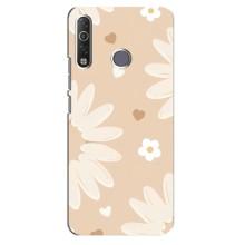 Чохол з квітковим принтом на ТЕКНО Кам0н 12 Аір СС6 – Бежеві квіти