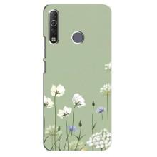 Чохол з квітковим принтом на ТЕКНО Кам0н 12 Аір СС6 – Квіти на зеленому