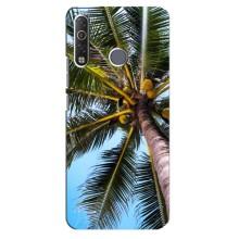 Силиконовый чехол с КАРТИНКАМИ лето для TECNO Camon 12 Air CC6 (AlphaPrint) (Пальма)