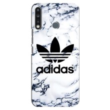 Чехлы Адидас для TECNO Camon 12 CC7 (AlphaPrint) (Адидас на мраморе)