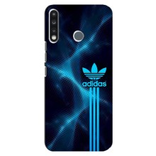 Чехлы Адидас для TECNO Camon 12 CC7 (AlphaPrint) (Синий Адидас)