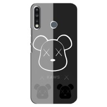 Чехлы для TECNO Camon 12 CC7 - Bearbrick Louis Vuitton (PREMIUMPrint) (БеарБрик глаза)