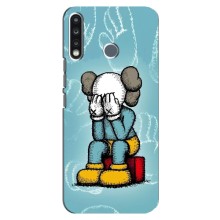 Чехлы для TECNO Camon 12 CC7 - Bearbrick Louis Vuitton (PREMIUMPrint) (Плач Bearbrick)