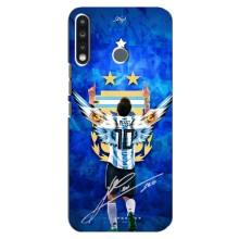 Чехлы для TECNO Camon 12 CC7 (Leo чемпион) (AlphaPrint) (Месси сборная)
