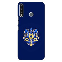 Чехлы для TECNO Camon 12 CC7  Укр. Символика (AlphaPrint) (Цветочный Герб)