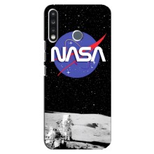 Силіконовый бампер з принтом "Наса" на TECNO Camon 12 CC7 (Nasa на місяці)