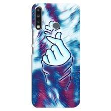 Чехол с принтом для TECNO Camon 12 CC7 (AlphaPrint - Знак сердечка)