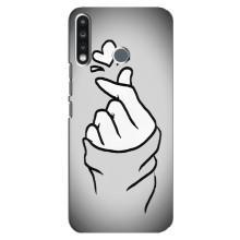 Чехол с принтом для TECNO Camon 12 CC7 (AlphaPrint - Знак сердечка)
