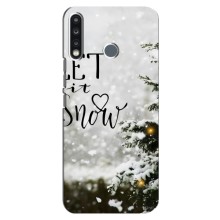 Новогодние, Праздничные Чехлы для TECNO Camon 12 CC7 - 2024 год (Let it snow)