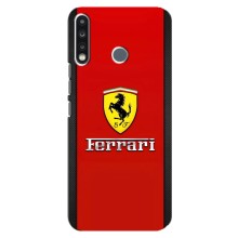 Силіконовий бампер з картинкою машини на TECNO Camon 12 CC7 (Ferrari Logo)