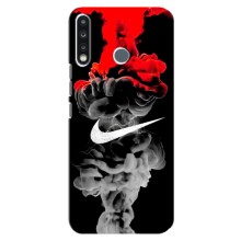 Силиконовый Чехол на TECNO Camon 12 CC7 с картинкой Nike (Nike дым)