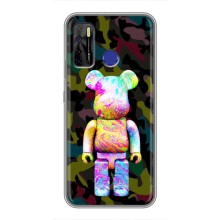 Чехлы для TECNO Camon 15 Air - Bearbrick Louis Vuitton (PREMIUMPrint) (Яркий Bearbrick)