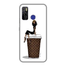 Чехлы Луи Витон для TECNO Camon 15 Air (AlphaPrint - LOUIS VUITTON) (кофе LOUIS VUITTON)