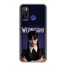 Чехлы Венсдей на TECNO Camon 15 Air Уэнсдей (AlphaPrint) (Wednesday)