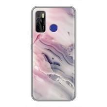 Мраморный чехол на TECNO Camon 15 Air (VPrint) (Пурпурный Мрамор)