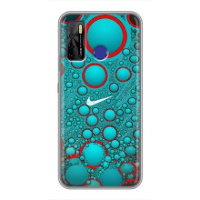 Силиконовый Чехол на TECNO Camon 15 Air с картинкой Nike (Найк зеленый)