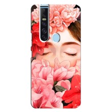 Чехлы (ART) Цветы на TECNO Camon 15 Pro (VPrint) (Глаза в цветах)