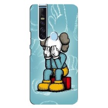 Чехлы для TECNO Camon 15 Pro - Bearbrick Louis Vuitton (PREMIUMPrint) (Плач Bearbrick)