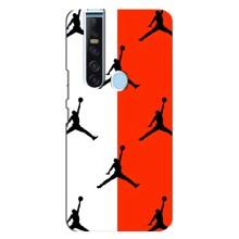Чехлы для TECNO Camon 15 Pro - с картинкой JORDAN (AlphaPrint) (Лого Джордан)