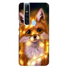 Чехлы с картинкой Лисички для TECNO Camon 15 Pro (VPrint) (Лисичка в гирляндах)