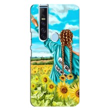 Чехол для Патриота Украины TECNO Camon 15 Pro - (AlphaPrint) (Украиночка)