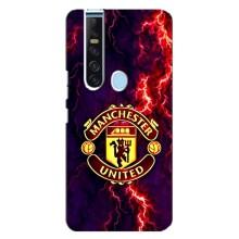 Чехол Манчестер Юнайтед для Техно Камон 15 Про (AlphaPrint) (огненный Манчестер)