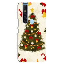 Чехол Новогодняя Елка на TECNO Camon 15 Pro (Новогодний принт)