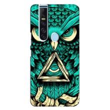 Чехол с птицами на TECNO Camon 15 Pro (VPrint) (Сова с глазом)
