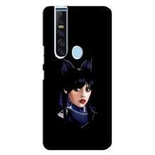 Чехлы Венсдей на TECNO Camon 15 Pro Уэнсдей (AlphaPrint) (серьезная Уэнздей)