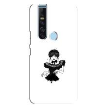 Чехлы Венсдей на TECNO Camon 15 Pro Уэнсдей (AlphaPrint) (танец Уэнздей)
