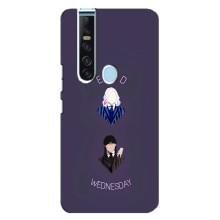 Чехлы Венсдей на TECNO Camon 15 Pro Уэнсдей (AlphaPrint) (Уэнздей и подруга)