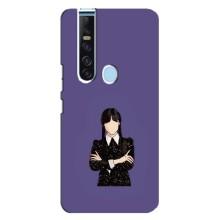 Чехлы Венсдей на TECNO Camon 15 Pro Уэнсдей (AlphaPrint) (Уэнздей в черном)