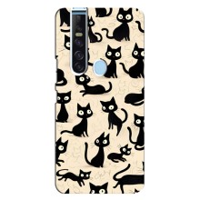 Чехол с рисунком кот на TECNO Camon 15 Pro