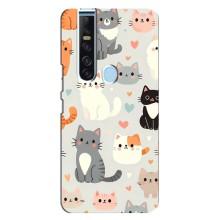 Чехол с рисунком кот на TECNO Camon 15 Pro – Коллаж котов