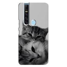 Чехол с рисунком кот на TECNO Camon 15 Pro – Пара котов