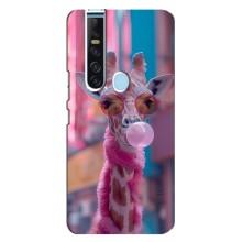 Чехол с принтом стильные животные для Техно Камон 15 Про – Стильный жирав