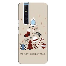 Різдвяні Чохли для TECNO Camon 15 Pro (VPrint) (Merry Christmas)