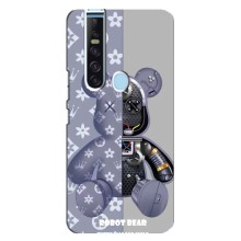 Силиконовый чехол для TECNO Camon 15 Pro – Медведь Louis Vuitton