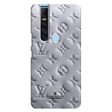 Текстурный Чехол Louis Vuitton для Техно Камон 15 Про (Белый ЛВ)