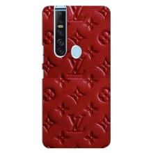 Текстурный Чехол Louis Vuitton для Техно Камон 15 Про – Красный ЛВ